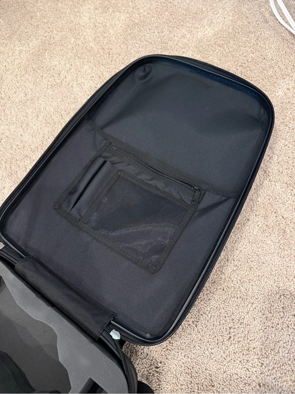 Hard-Shell Black Men's Backpack - Sleek Protective Carry